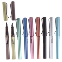 0 38mm metal texture aluminum alloy fountain pen extra fine nib for school office supplies stationery