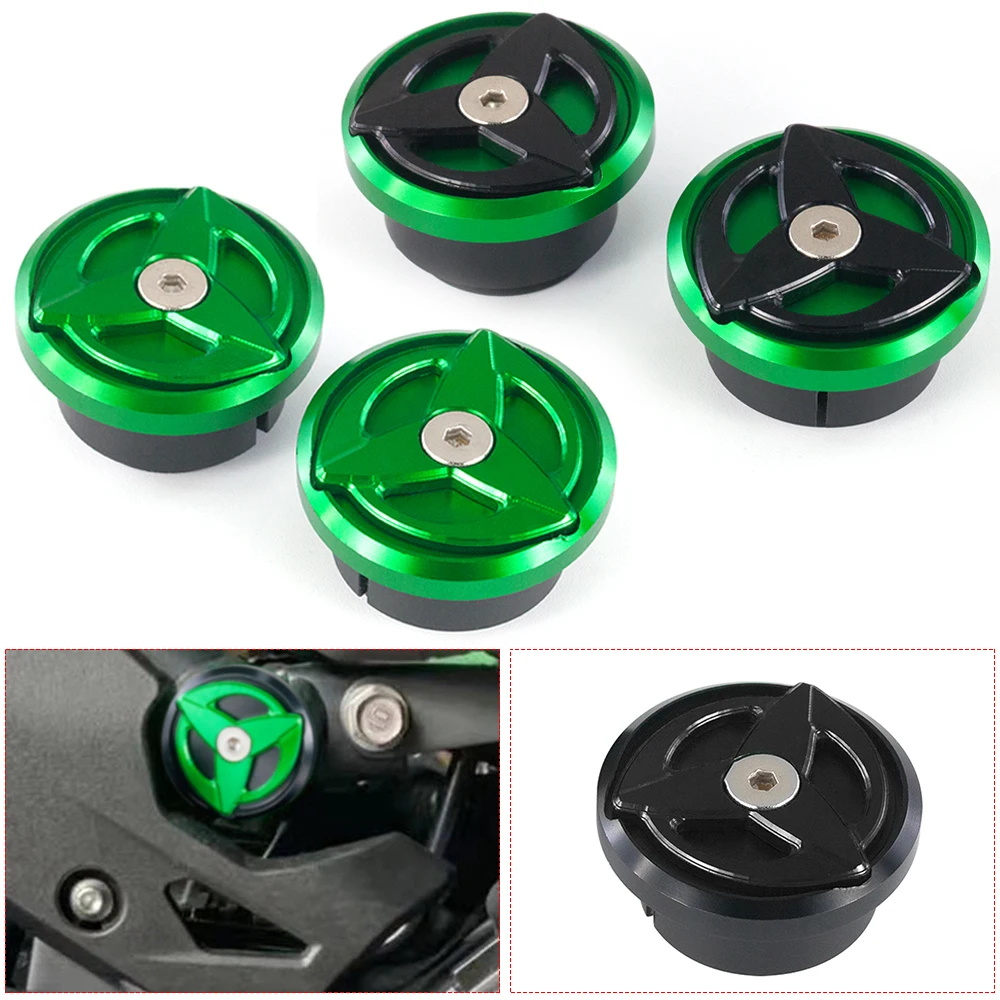 

NINJA400 NINJA250 Z 400 EX 450 250 Frame Hole Caps Cover Plug Set For KAWASAKI NINJA 400 EX400 Z400 EX250 NINJA 250 2018- 2022