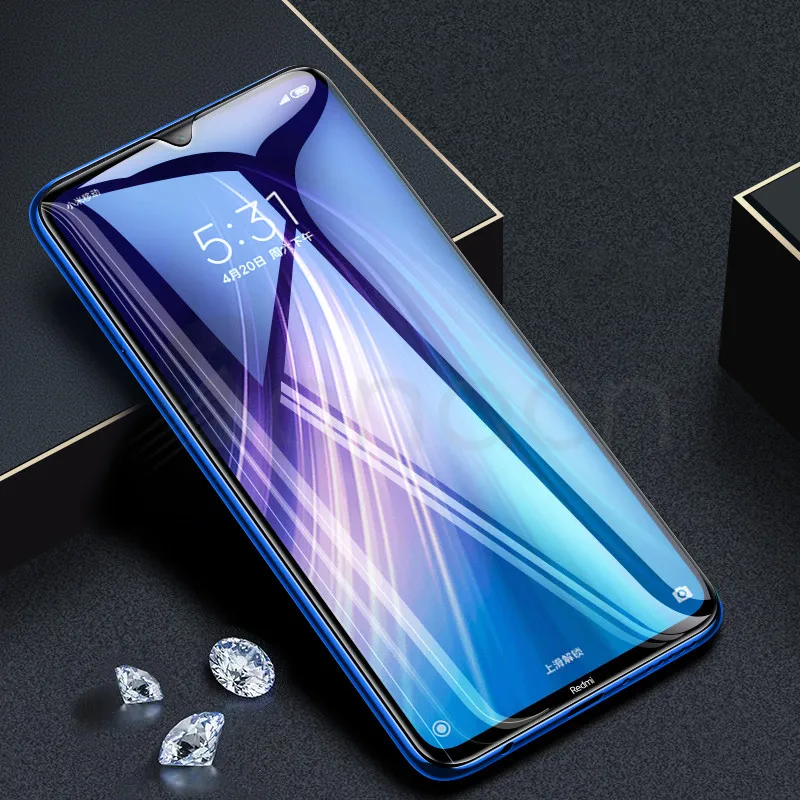 9H Tempered Glass For Xiaomi Redmi 8 8A 7 7A Screen Protector Glass Redmi Note 9S 8 8T 7 9 Pro Max Safety Protective Glass Film