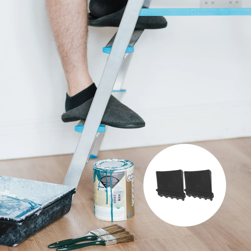

2Pcs Insulated Ladder Foot Covers Safe Ladder Foot Pads Ladder Tools (Black)