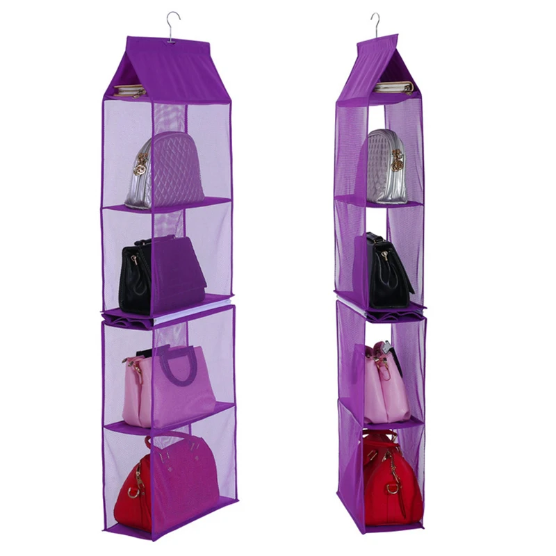 

Handbag Organizer Removable Wardrobe Hanging Non Woven Fabric Closet Detachable Storage Bag DC120