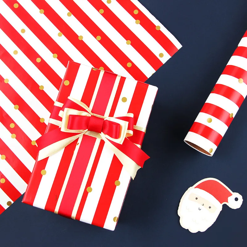 Рождественская Праздничная Упаковка для подарков бумажная коробка оберточная