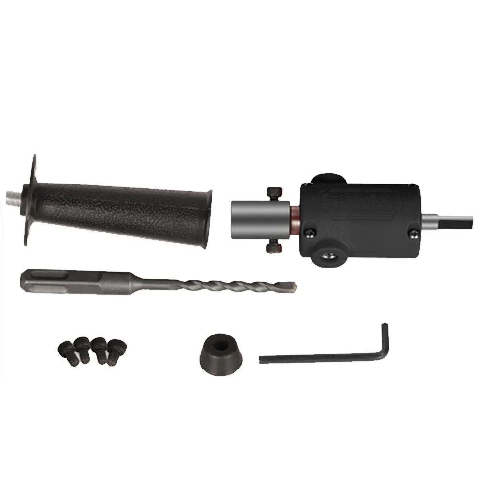 

To Hammer Black Practical Iron Non Slip Lightweight Hand Tool Square Collet Electric Drill Conversion Set Quick Converter