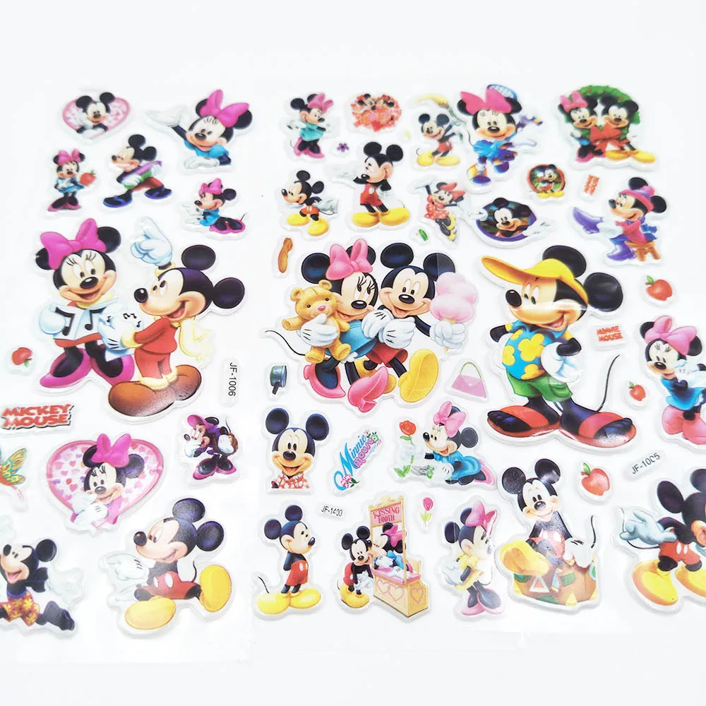 Микки Маус 6 шт. мультяшная наклейка детский подарок на день рождения игрушка
