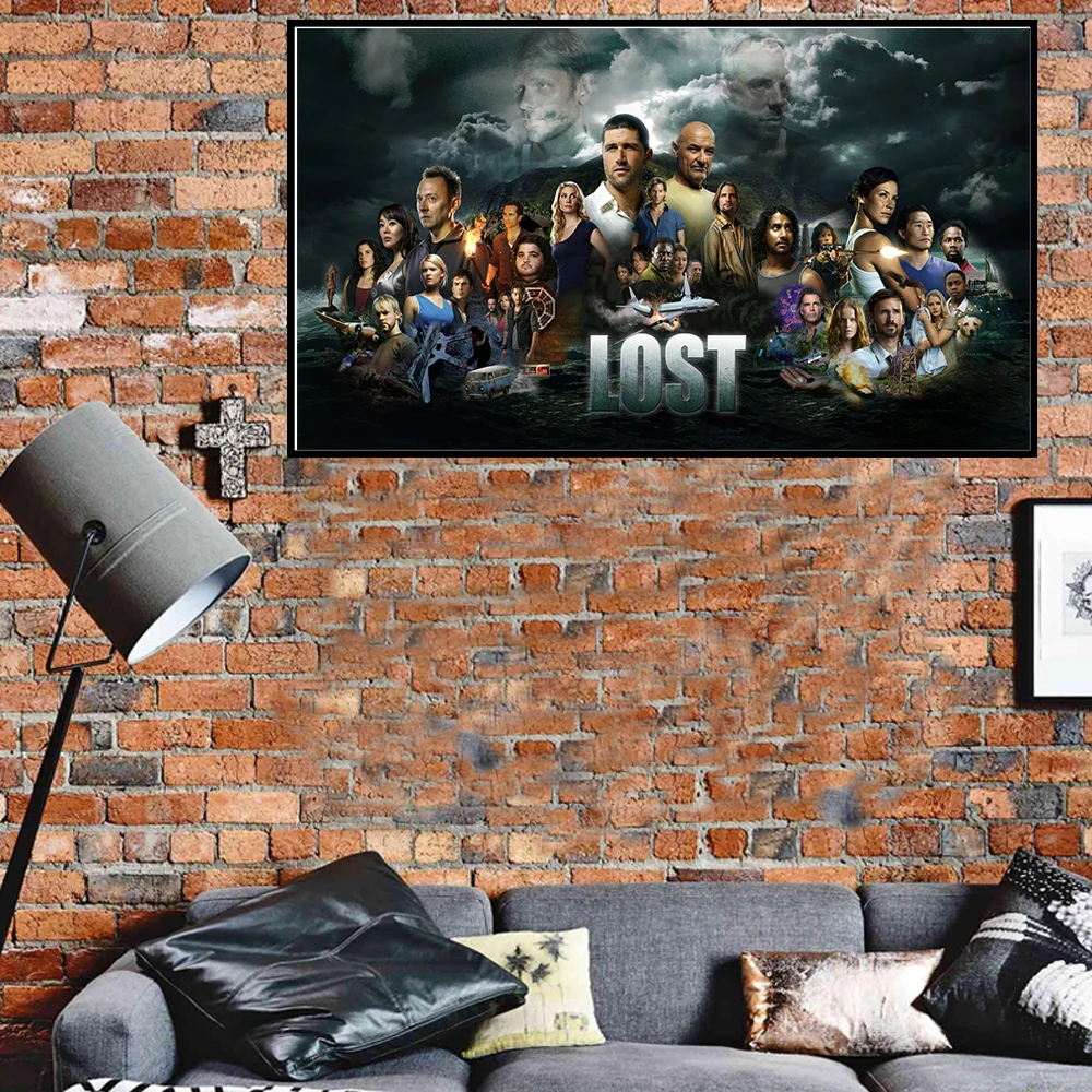 ТВ-сериал Потерянный постер все происходит для персонажа HD Картина на холсте