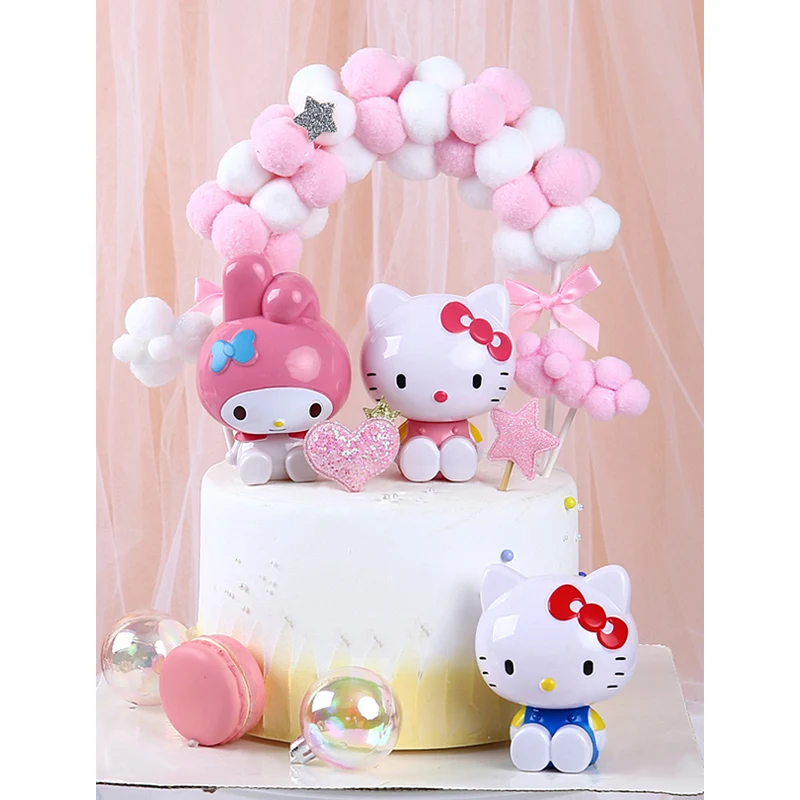 1 шт. с Микки Маусом кoт Hello Kitty Топпер для торта С Днем Рождения 1st хороший подарок