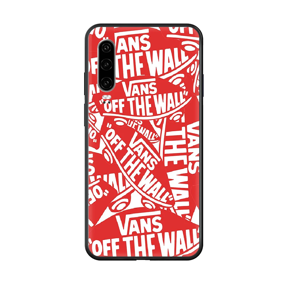 

VANS Phone case For Huawei P 30 10 20 40 Lite Smart Z Pro 2019 black bumper luxury coque painting back soft funda trend