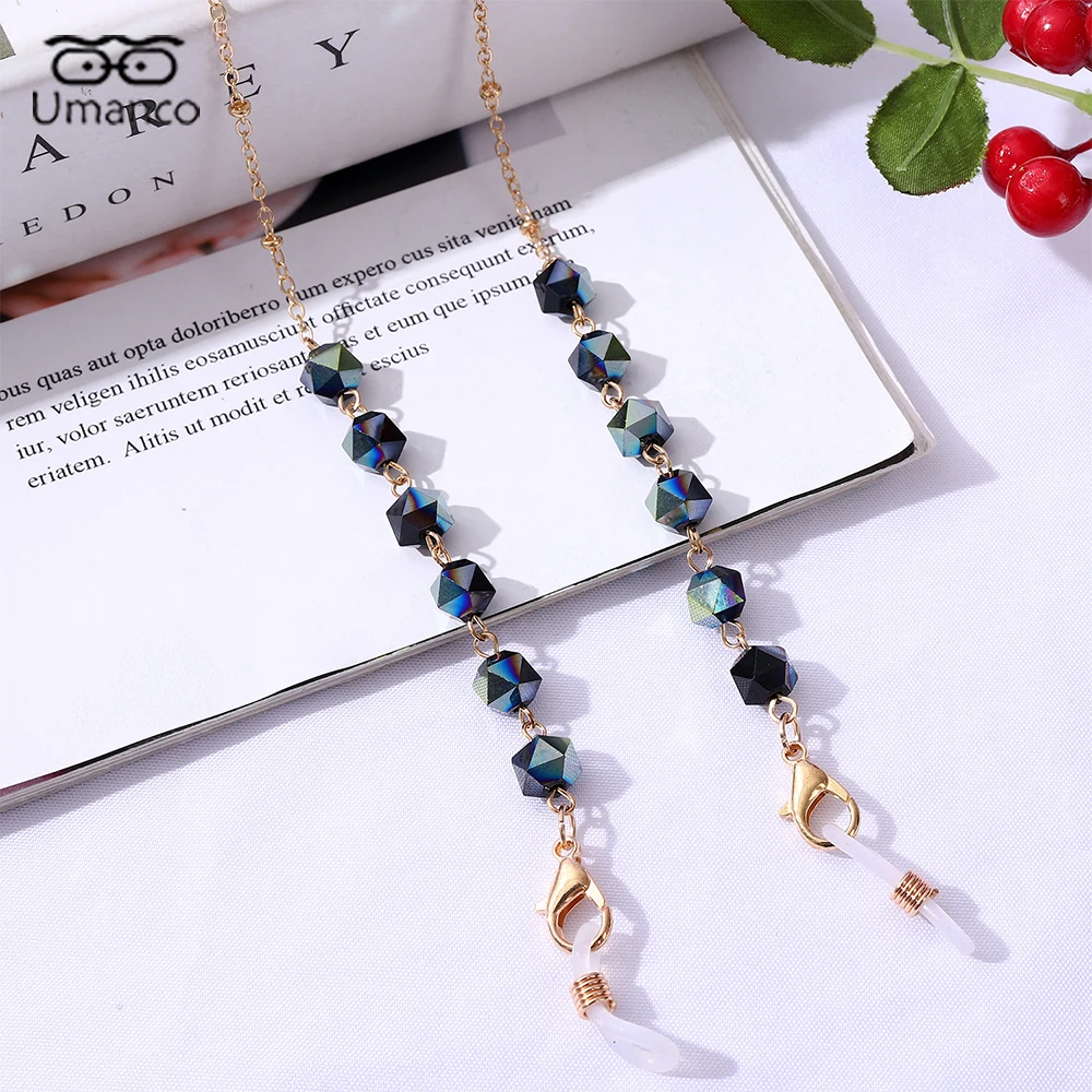 

Fashion Gold Sunglasses Chain for Women Beads Crystal Pendant Mask Glasses Chains Anti-Drop Lanyard Necklace Eyeglasses Jewelry