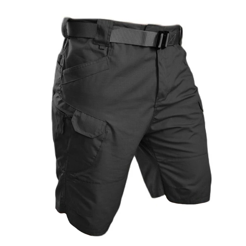 Мужские тактические шорты спортивные штаны в стиле милитари однотонные дышащие
