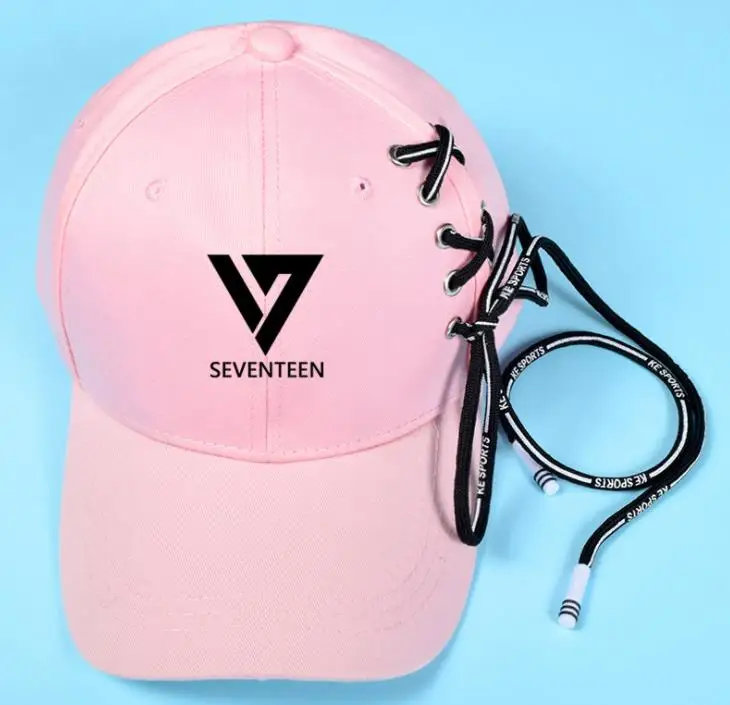 Kpop blackpink got7 monsta x seventeen twice логотип шапки с рисунком унисекс регулируемые модные бейсболки