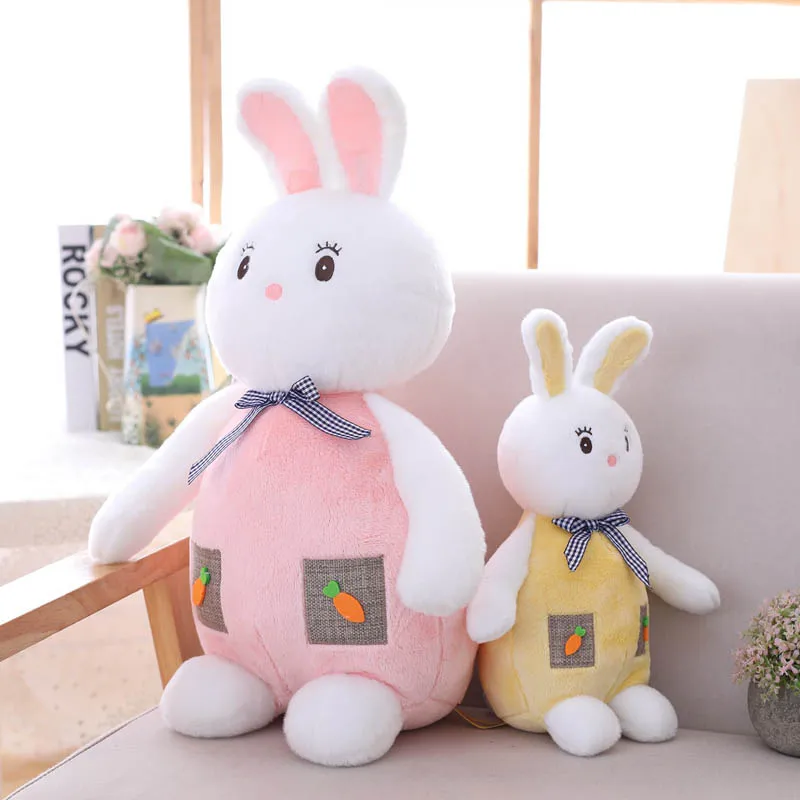 

Lovely White Rabbit Simulates Long Ear Rabbit Plush Toy Bed Sleeping Doll Princess Rabbit Doll Gift