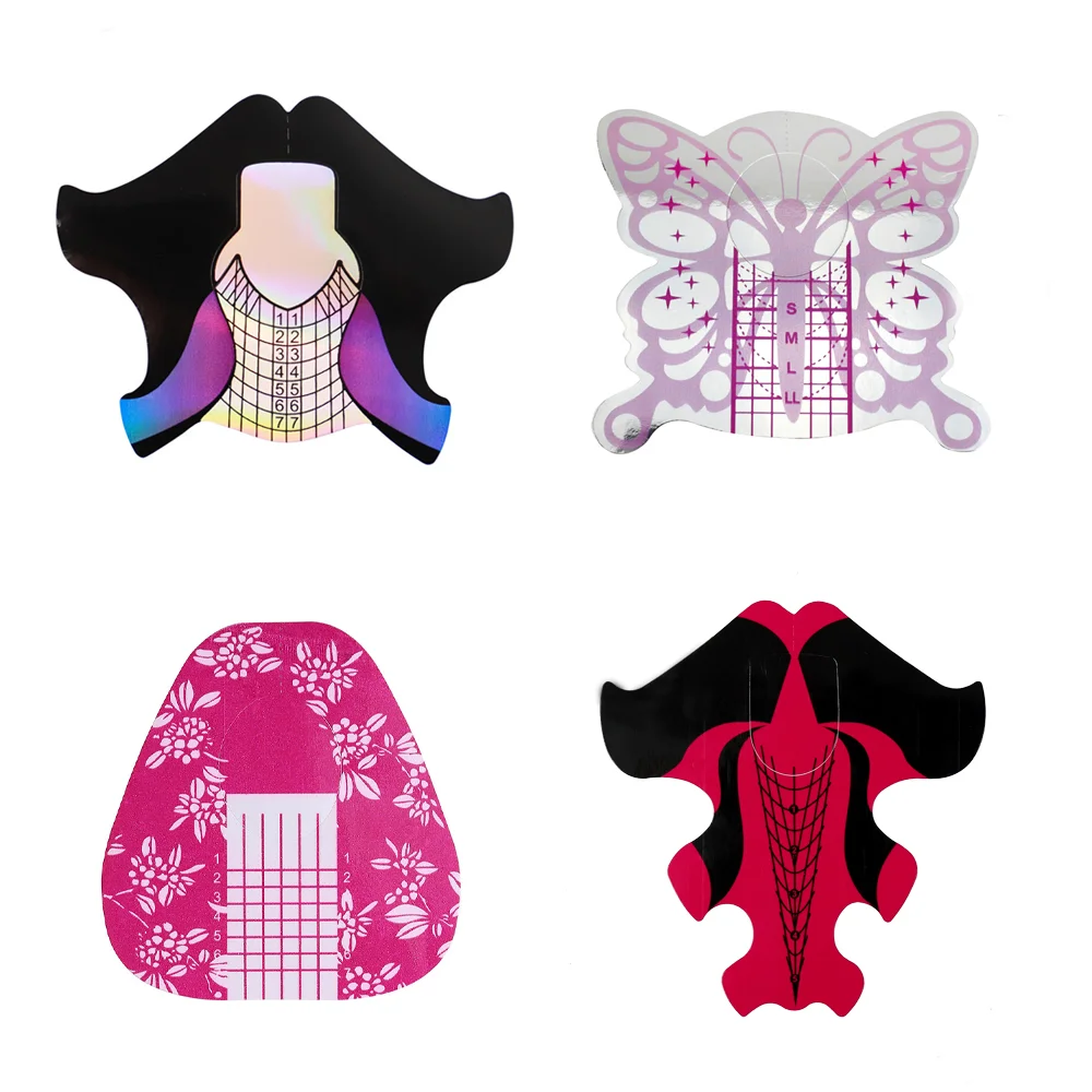 Новинка 1 комплект детский стилет ногтей Фольга формы Системы Французский