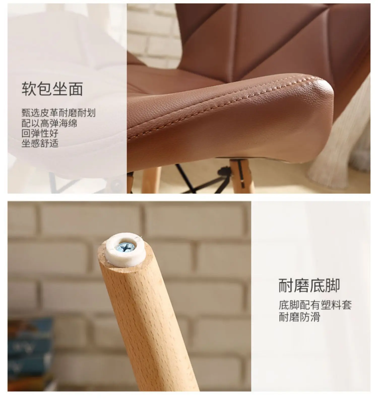 Стул Eames, современный простой стол, стул для семьи, для столовой, задний стул, компьютерный стул, стул, стул из твердой древесины, скандинавский обеденный стул