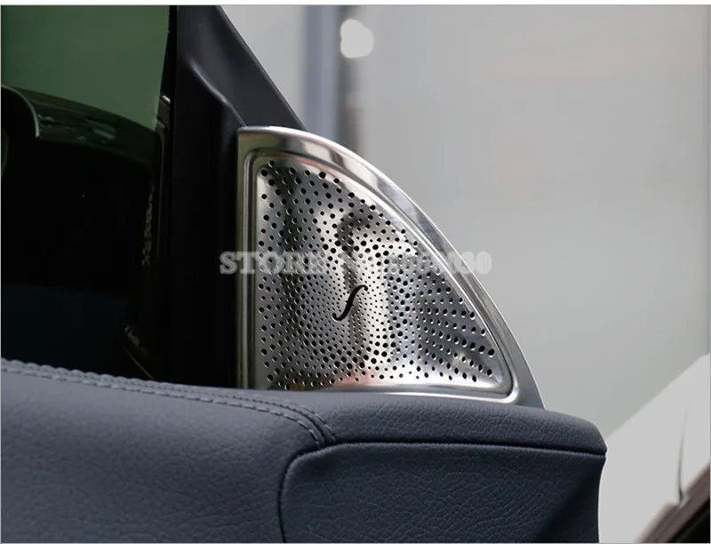 Внутренняя дверь автомобиля аудио динамик рамка Крышка отделка 2 шт. для Benz CLA C117