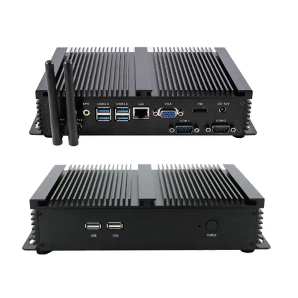 Промышленный мини-ПК Intel Celeron 2955U 1 * LAN 2 RS232 прочный компьютер Бесплатная доставка |