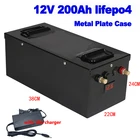 ГТК литий-железо-фосфатных аккумуляторов 12v 12,8 v 200Ah LiFePo4 Батарея 120A BT BMS батарея многократного цикла глубокого заряда-разряда для транспортных средств электростанции EV RV campervan