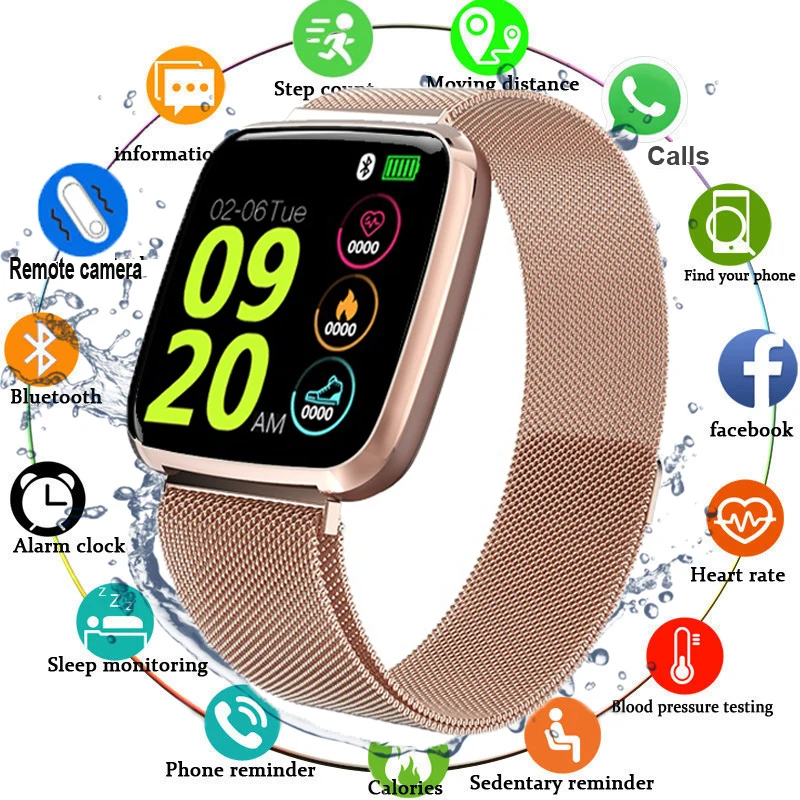 Женские Мужские Смарт часы водонепроницаемые цифровые смарт браслет цветной