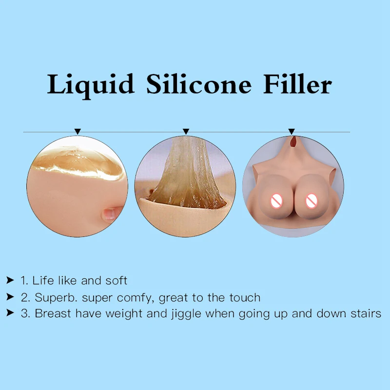 Трансвестит C-образный силиконовый полубоди Костюм Искусственная искусственная