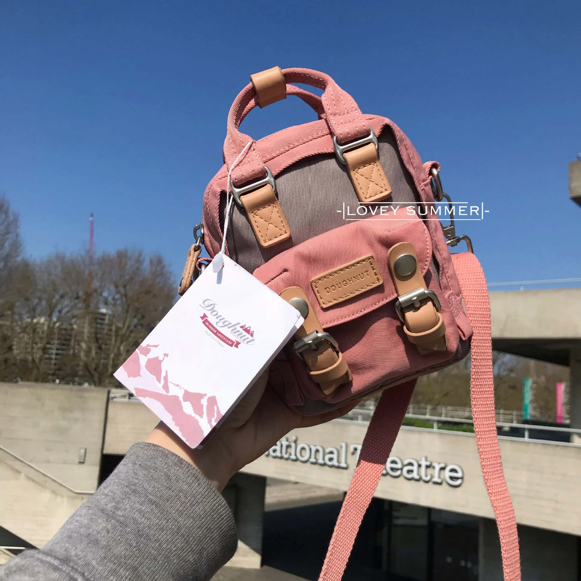 

A d'oughnut donut mini one shoulder messenger bag for students