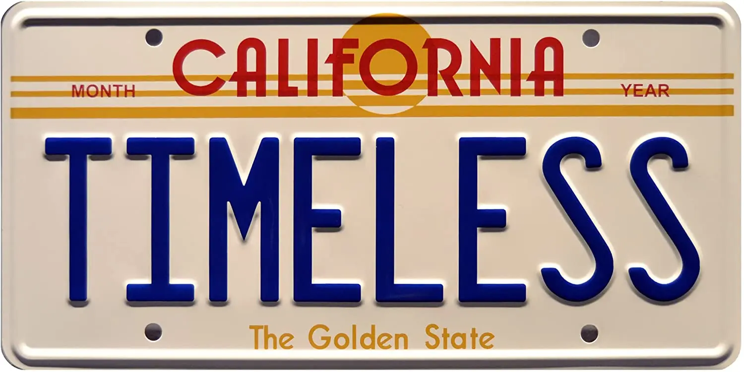 

Expedition Back to The Future | Timeless | Metal Stamped License Plate
