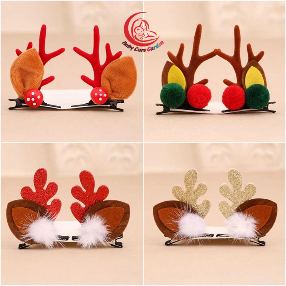 

2pcs/set Christmas Hair Clip Christmas Decoration Hairpin Headdress Party Hairpin Hair Accessories Headwear For Girl Kids