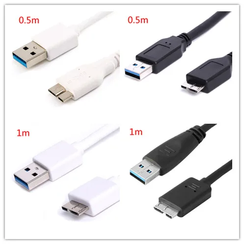 Кабель USB 3 0 пластиковый мини папа A к Micro B кабели для передачи данных Шнур