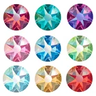 Лучшее Высокое качество, разноцветные стразы из 2088 стекла AB горячей фиксации, 8 больших, 8 маленьких стразы исправленное железо на стразы s E7053