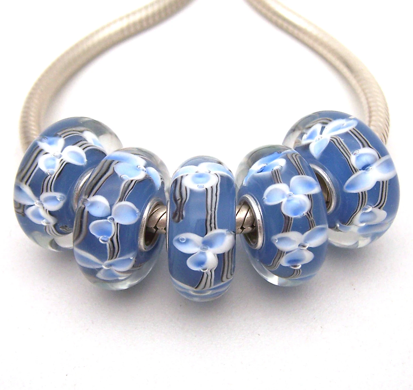 

JGWGT 2926 5X 100% Authenticity S925 Sterling Silver Beads Murano Glass beads Fit European Charms Bracelet diy jewelry Lampwork