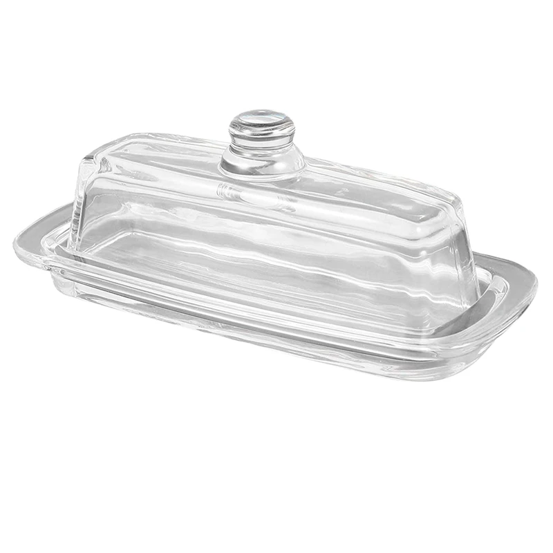 

Glass Butter Dish with Lid Cream Cheese Dish Clear Butter Dish Butter Butter Tray Keeper Stands for East Coast Butter