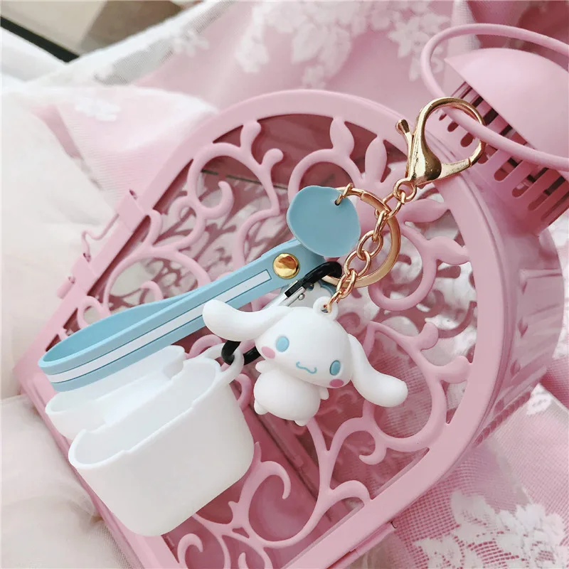 Милый мультяшный чехол для AirPods wireless oroll Melody koomi, брелок, беспроводные кожухи головных телефонов, чехол, подвеска для AirPods, 2 аксессуары