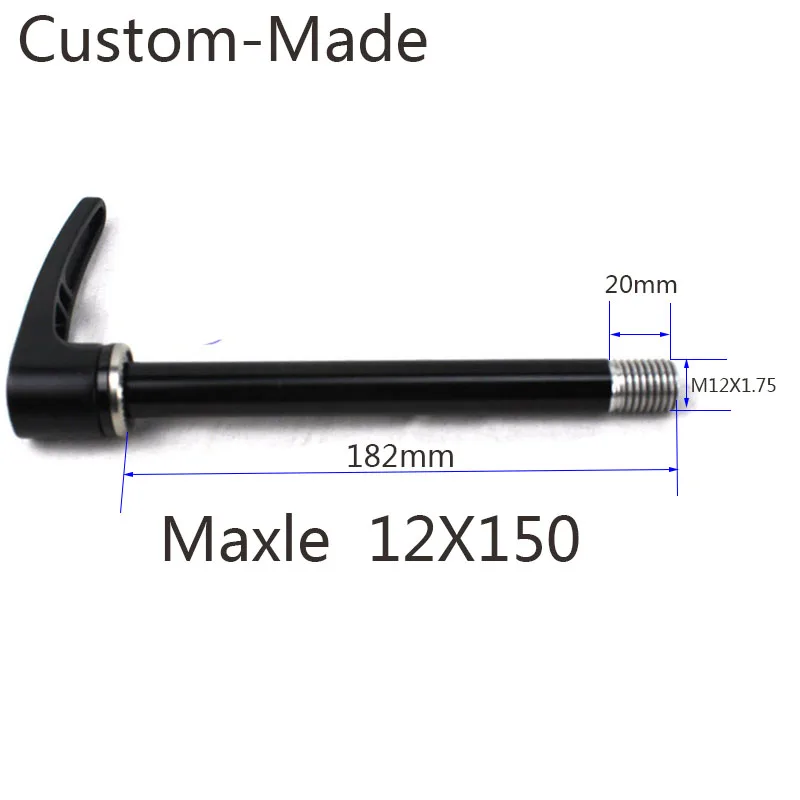 12x150 without lever Через ось Maxle rockshox 12x100 12x135 12x142 12x150 MTB велосипедные шампуры TP 1,75 мм длина сзади L167 L174 L182 передние L122 - Цвет: 12x150 without lever