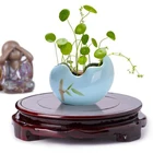 Ваза с резьбой по дереву, диаметр 6-12 см