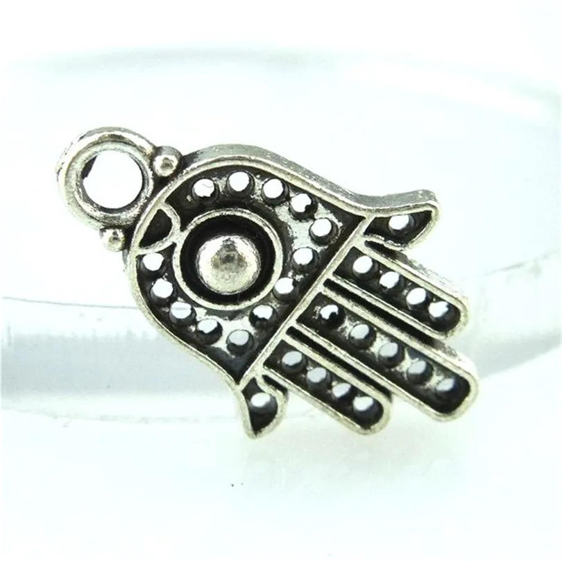 30 шт античное серебро 19*12 мм хамса руки Подвески для изготовления ювелирных