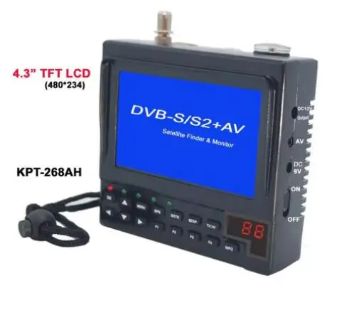 KPT 268AH DVB S2 Satfinder Full HD цифровой спутниковый ТВ приемник искатель измеритель MPEG 4