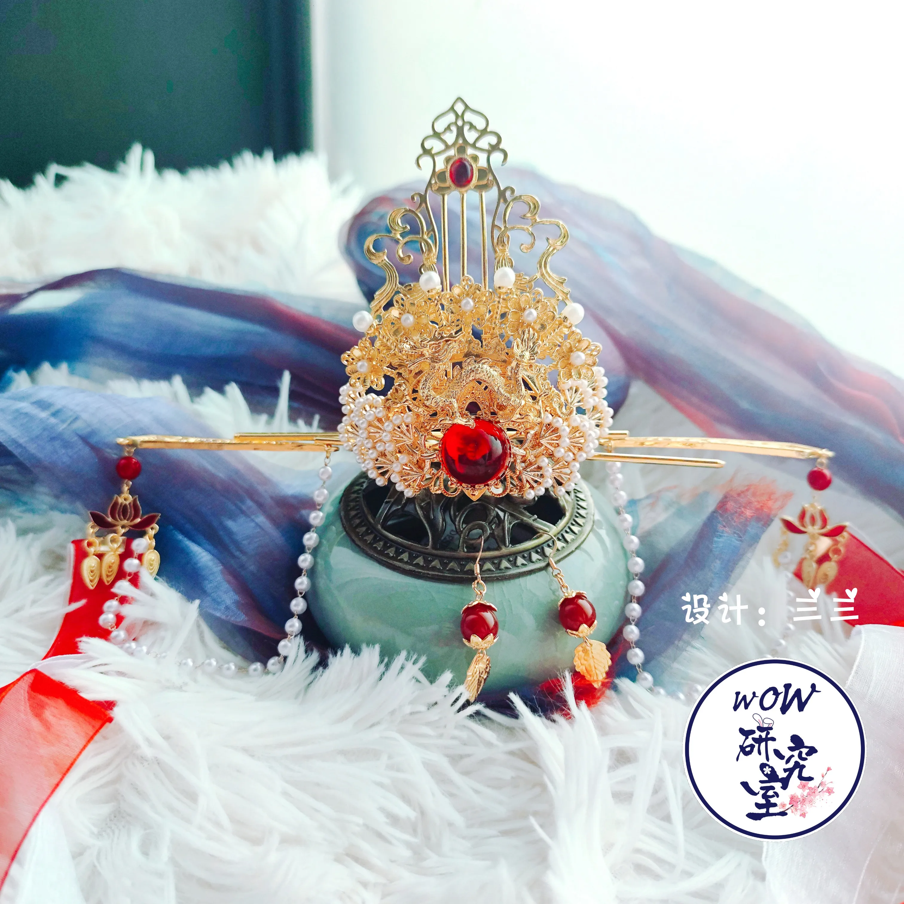 

Заколка для волос с длинной кисточкой Tian Guan Ci Fu Xie Lian