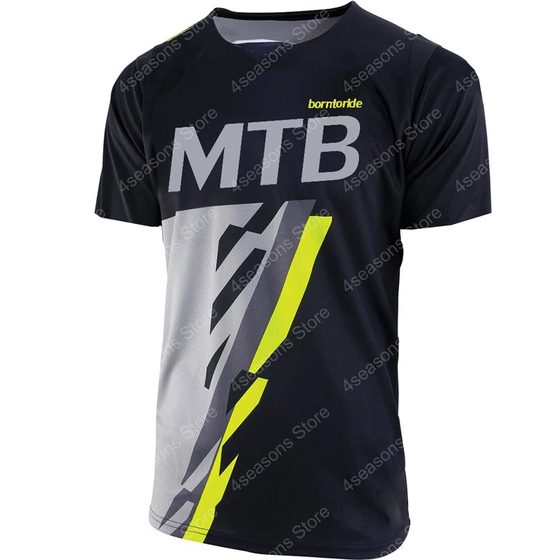 Short Sleeve Downhill Jersey Mountain Bike T-shirt MTB DH Maillot Bicycle Shirt Uniform Cycling Clothing Motorcycle Clothes | Спорт и