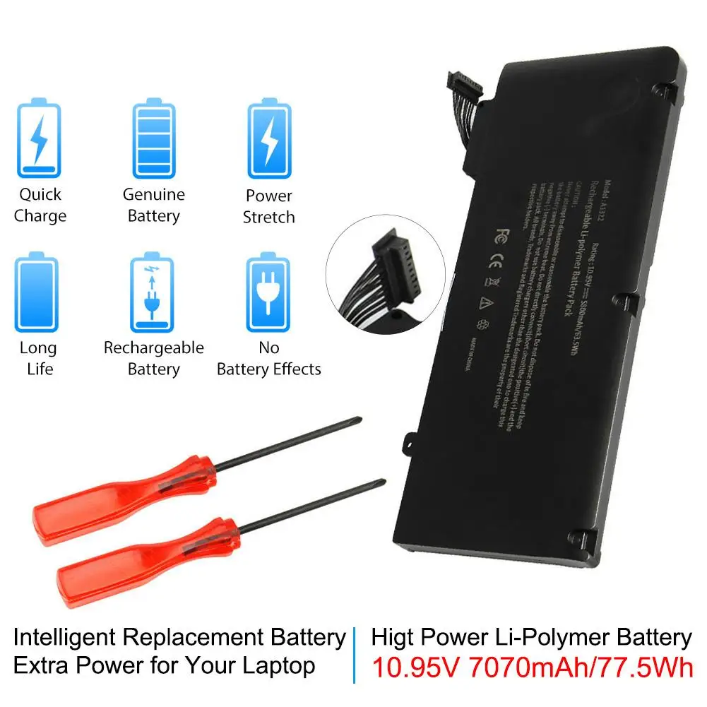 Ноутбук Батарея для Apple MacBook Pro 13 дюймов A1322 A1278(2009-2012 год) MB990 MB991 MC700 MC374 MD313 MD101 MD314