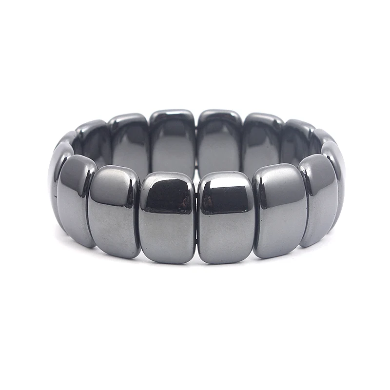 Классический ювелирный браслет в стиле ретро для мужчин черный виде радуги