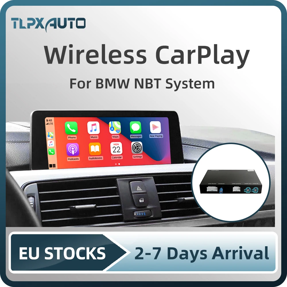 Беспроводной Apple CarPlay Android Авто интерфейсный блок для BMW F10 F11 F01 F02 F07 GT НБТ Системы с