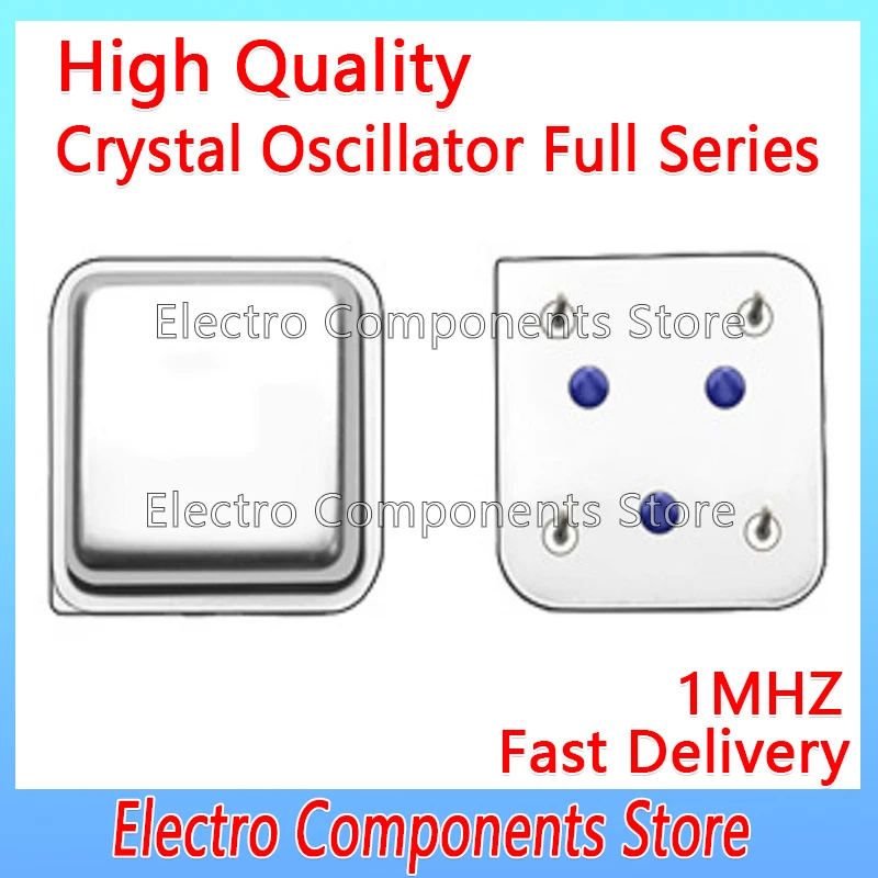 3PCS/Lot 4Pin 1.000MHZ 1MHZ 1M Active Crystal Oscillator 1.000M Half-size Square Clock Square Half Size DIP-4 OSC Throught Hole