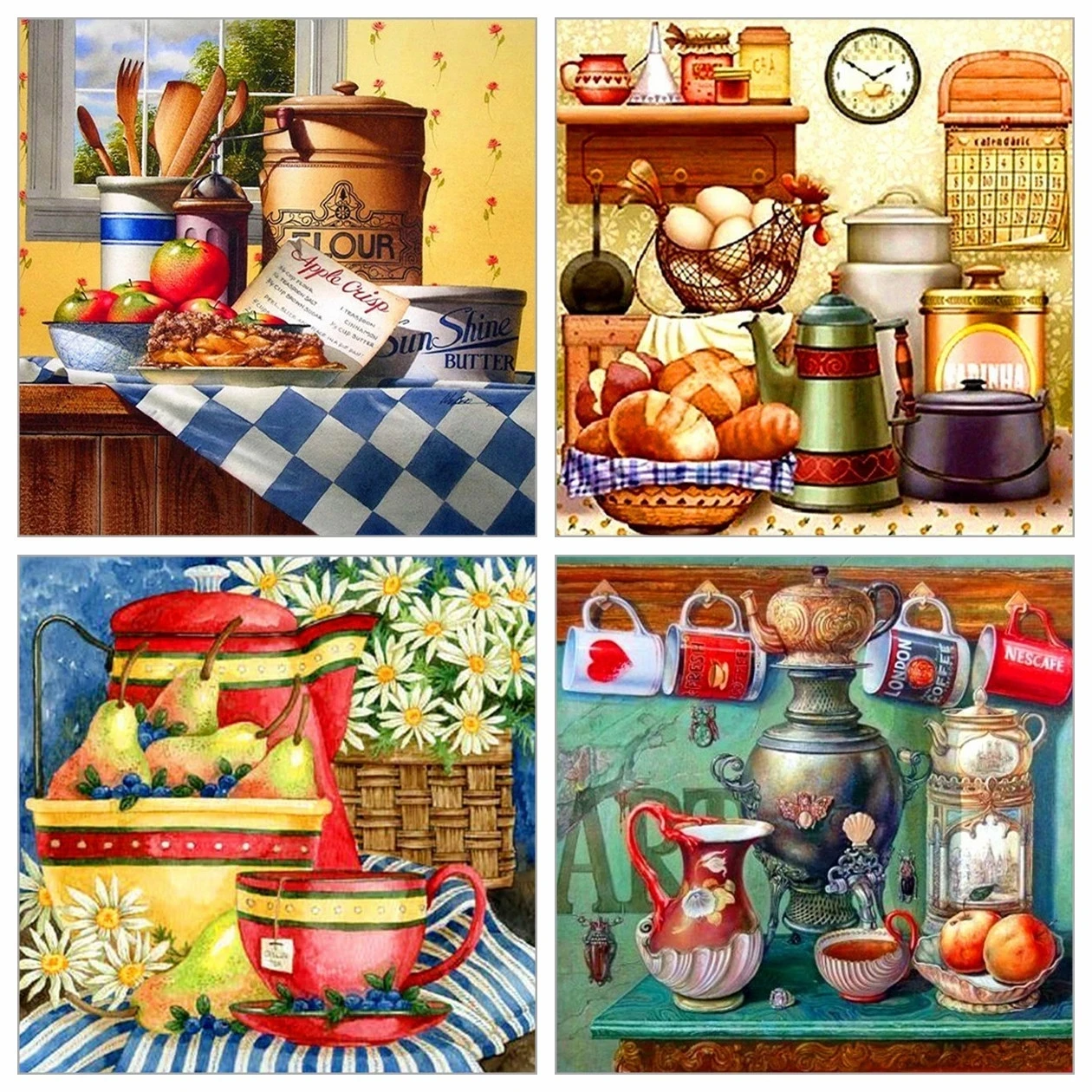 

5D DIY Diamond Painting Art Oil Painting Series Square/Round Inlaid Rhinestone Mosaic Cross Stitch Home Decoration Painting