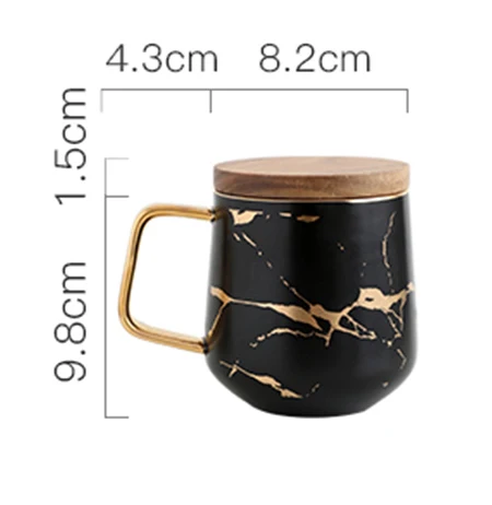 

Nordic Marble Coffee Mugs Matte Luxury Water Cafe Tea Milk Cups Condensed Coffee Ceramic Cup Saucer Suit With Dish Spoon Set Ins