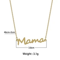 alphabet love heart mothers day gift english letter mama pendant necklace woman girl wedding blessing jewelry