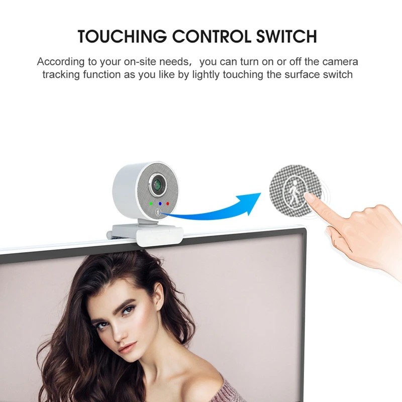 

Hot EDUP Webcam HD 1080P AI Auto Tracking Autofocus Web Camera with Dual Build-in Microphone Tripod for Live Show Online Teachin