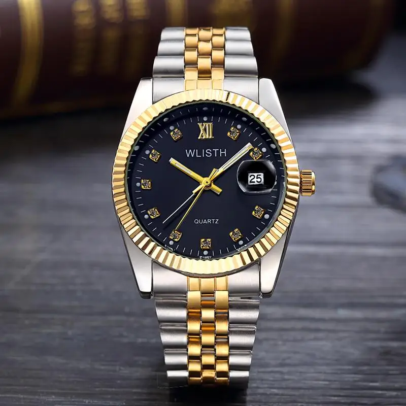 

WLISTH Relogio Masculino наручные мужские часы Топ бренд класса люкс знаменитые кварцевые часы для мужчин часы Дата Hodinky час с коробкой