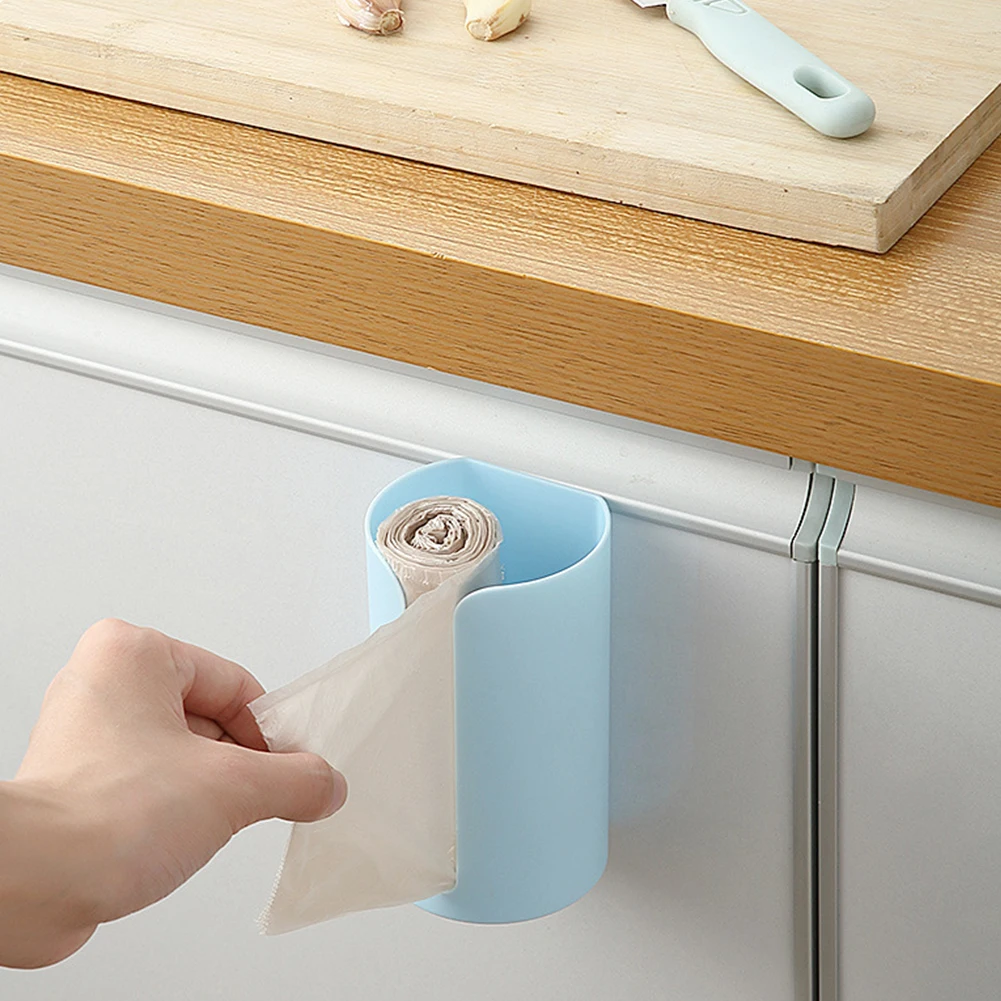 

Buy 1 Get 1Free Kitchen Paper Garbage Bag Fresh-keeping Bag Storage Box Wall Mounted ABS Plastic Organizer Box