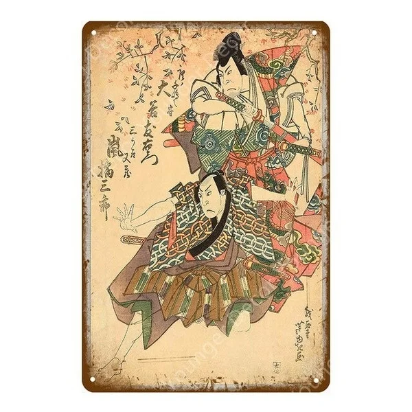 

Japan National Tourism Poster Japanese Ukiyoe Metal Signs Vintage Wall Art Painting Plaque Home Bar Decor Travel Plate