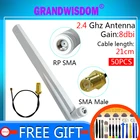 Антенна Wi-Fi, 2,4 ГГц, 8 дБи, 2,4 ГГц, IPX-SMA, 21 см