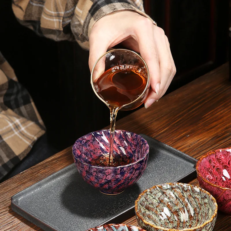 1 шт. многоцветный керамический чайный набор известной печи маленькая чайная