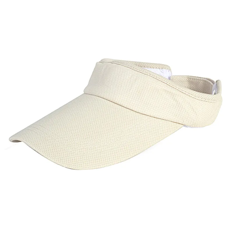 

1 Pcs Sport Hat Solid Color Tennis Cap Unisex Visor Tennis Beach Hat Outdoor Sportwear